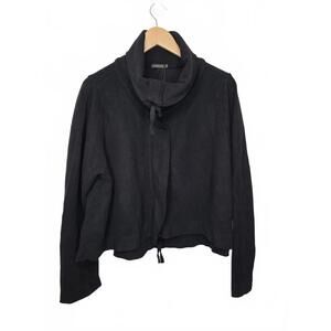 Grizas Slouchy and Stylish Thick Cozy Jacket with Long Sleeves Black, Med